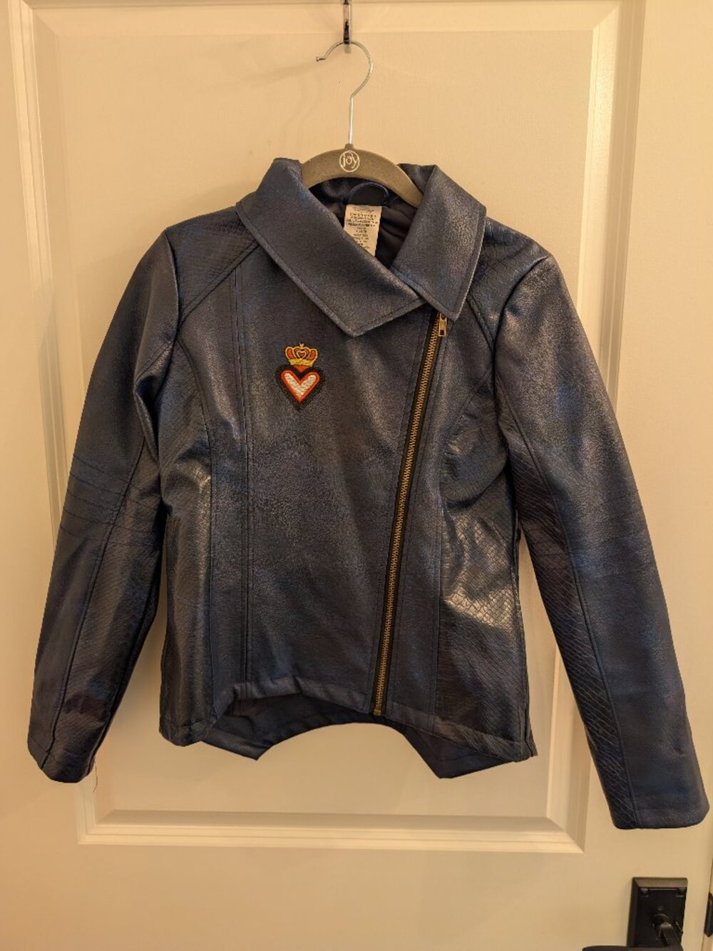 EUC - Disney Descendants Evie Moto Faux Leather Jacket - Size 14
